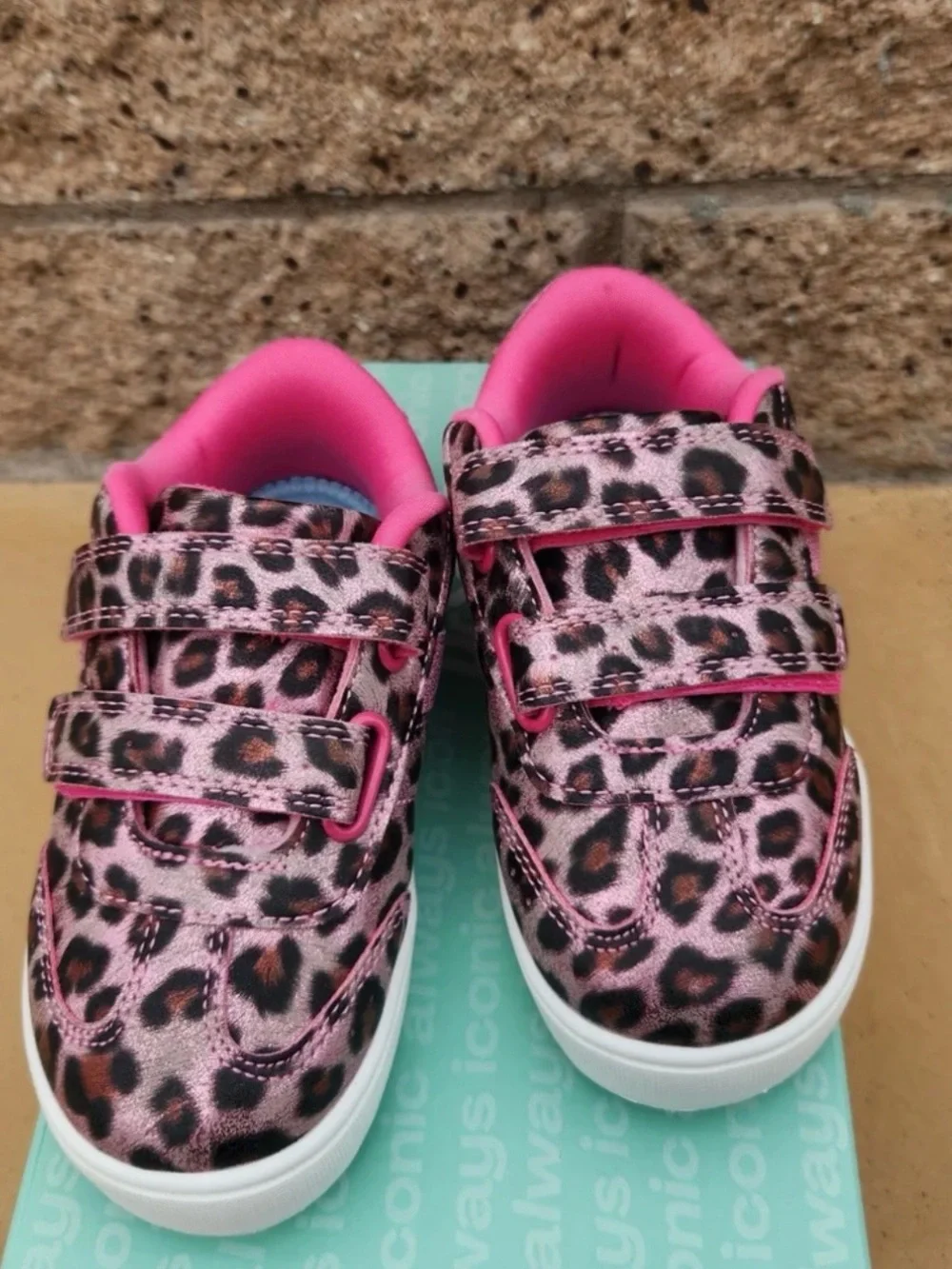 Dr. Scholl's Pink and Brown Leopard Toddler Sneakers